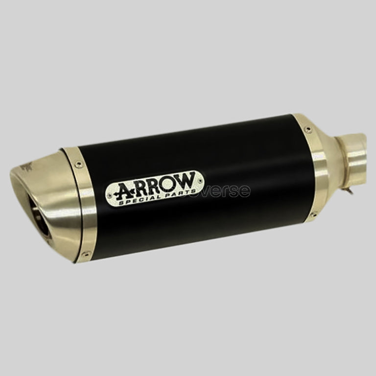 ARROW THUNDER ALUMINIUM DARK SILENCER WITH STEEL END CAP FOR HONDA CBF 125 - 51504AON