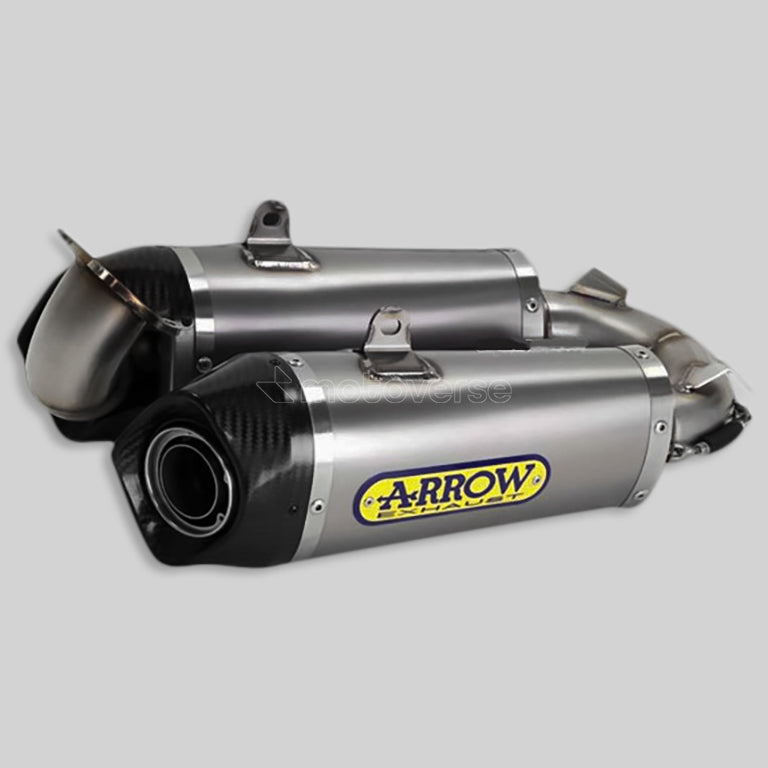 ARROW WORKS TITANIUM SILENCERS WITH CARBON END CAP FOR DUCATI PANIGALE 959 - 71144PK