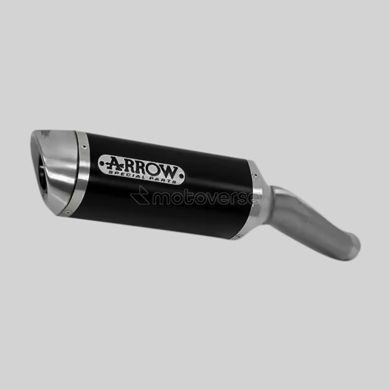 ARROW THUNDER ALUMINIUM DARK SILENCER WITH STEEL END CAP FOR HONDA CB 1000 R - 71732AON