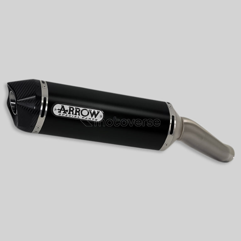 ARROW RACE-TECH ALUMINIUM DARK SILENCER WITH CARBON END CAP FOR APRILIA TUONO V4 1100 RR/FACTORY - 71744AKN