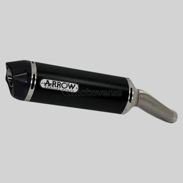 ARROW RACE-TECH ALUMINIUM DARK SILENCER WITH CARBON END CAP FOR HONDA CB 500 F - 71804AKN