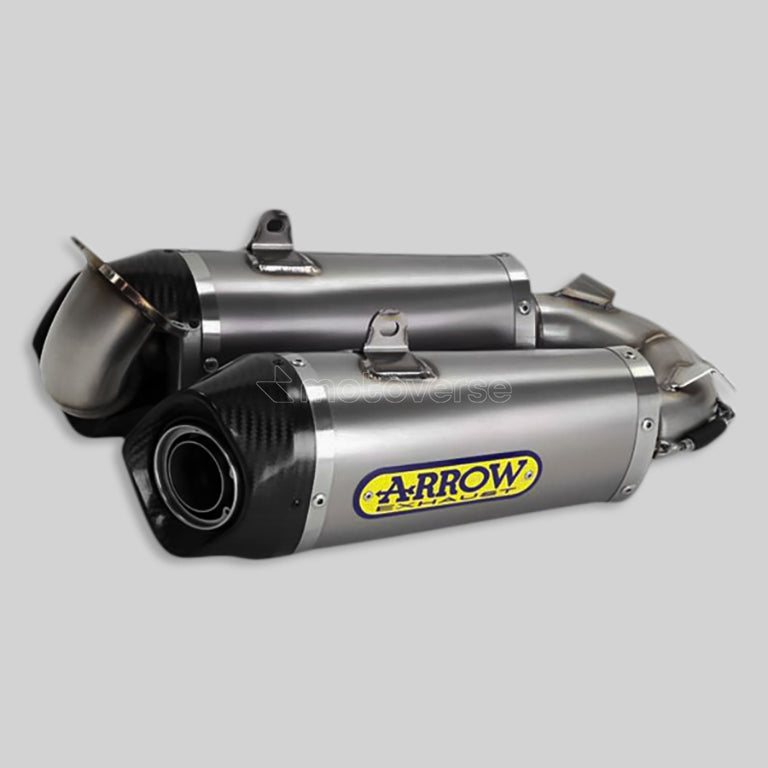 ARROW WORKS TITANIUM SILENCERS WITH CARBON END CAP FOR DUCATI 1299 PANIGALE - 71839PK