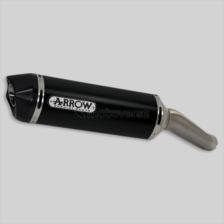 ARROW RACE-TECH ALUMINIUM DARK SILENCER WITH CARBON END CAP FOR BENELLI TRK 502 - 71878AKN