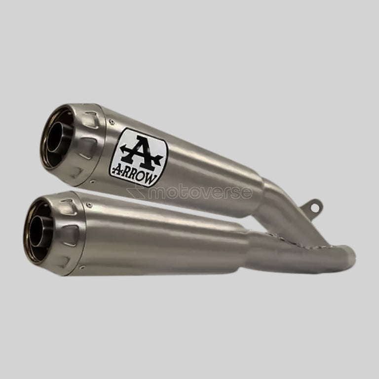 ARROW PRO-RACE TITANIUM TWIN SILENCER WITH TITANIUM END CAP FOR HONDA CB 1000 R - 71885PR