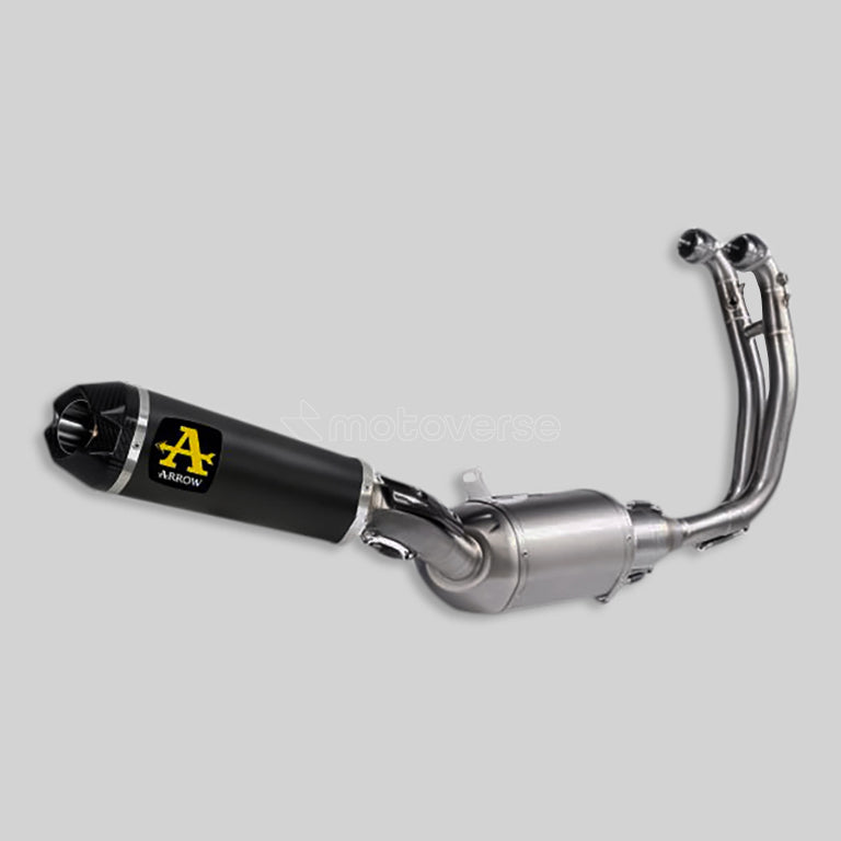 ARROW INDY RACE ALUMINIUM DARK SILENCER WITH CARBON END CAP FOR APRILIA TUONO 660  - 71929AKN