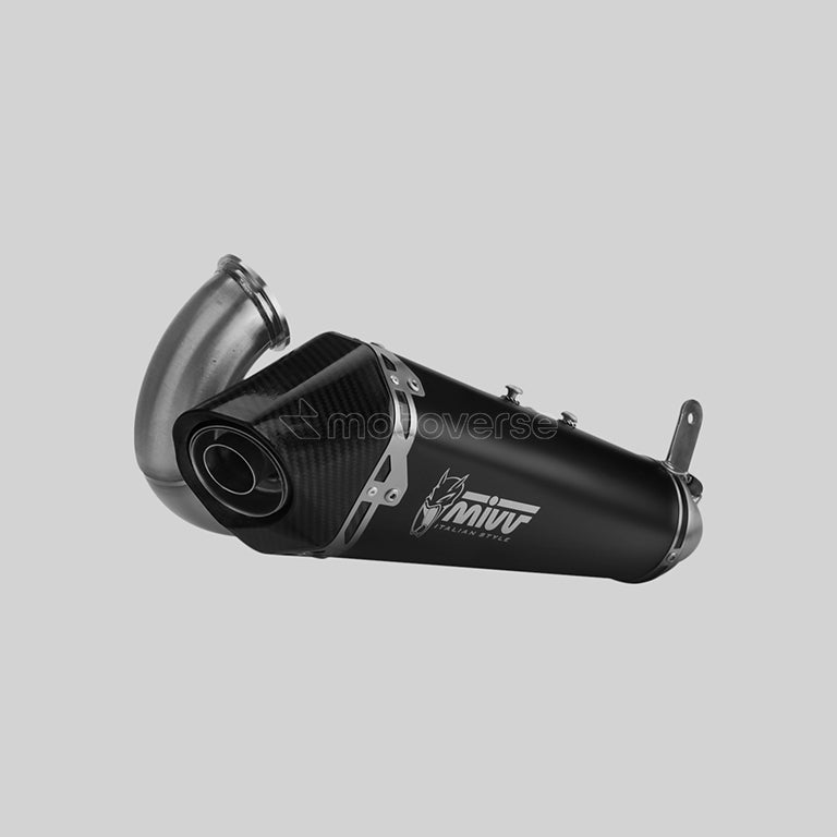 MIVV DELTA STAINLESS STEEL BLACK SILENCER FOR DUCATI PANIGALE V2 - D.046.LDRB