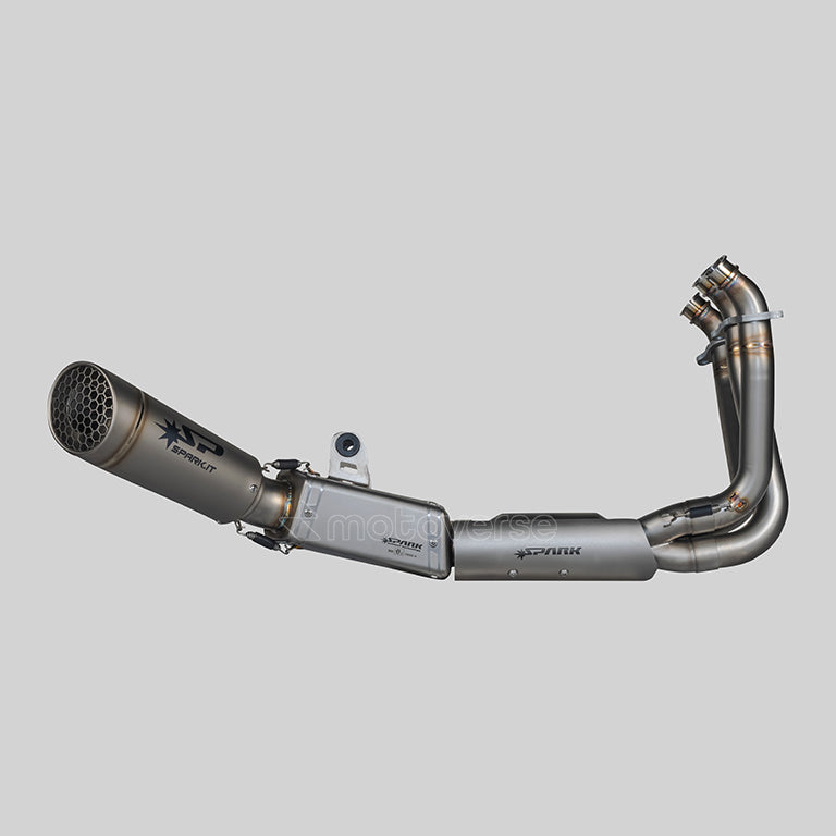 SPARK GRID-O TITANIUM FULL EXHAUST FOR TRIUMPH TRIDENT 660/TIGER SPORT - GTR8820TOM