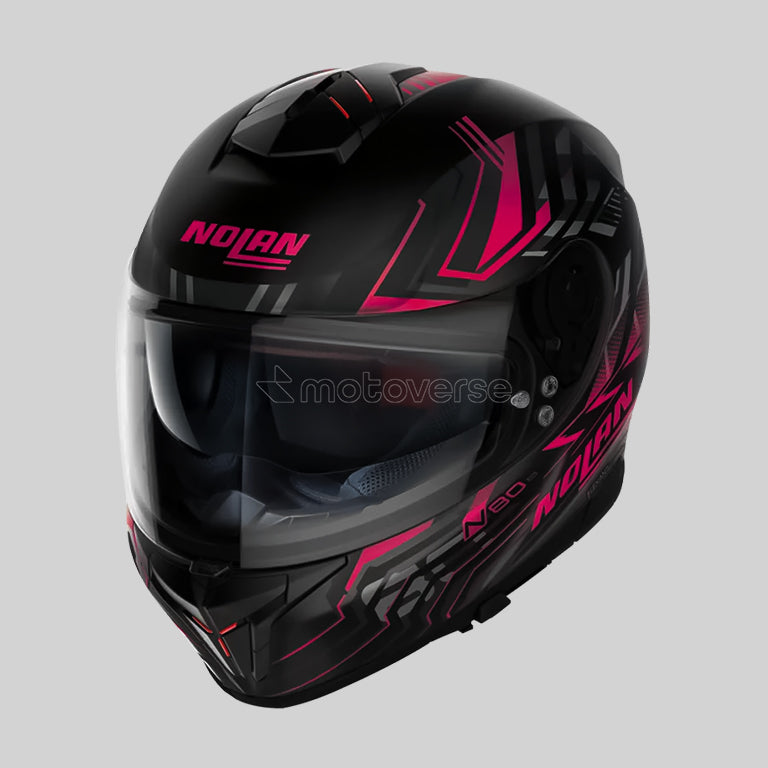 NOLAN N80-8 TURBOLENCE 079 FLAT BLACK FULL-FACE HELMET