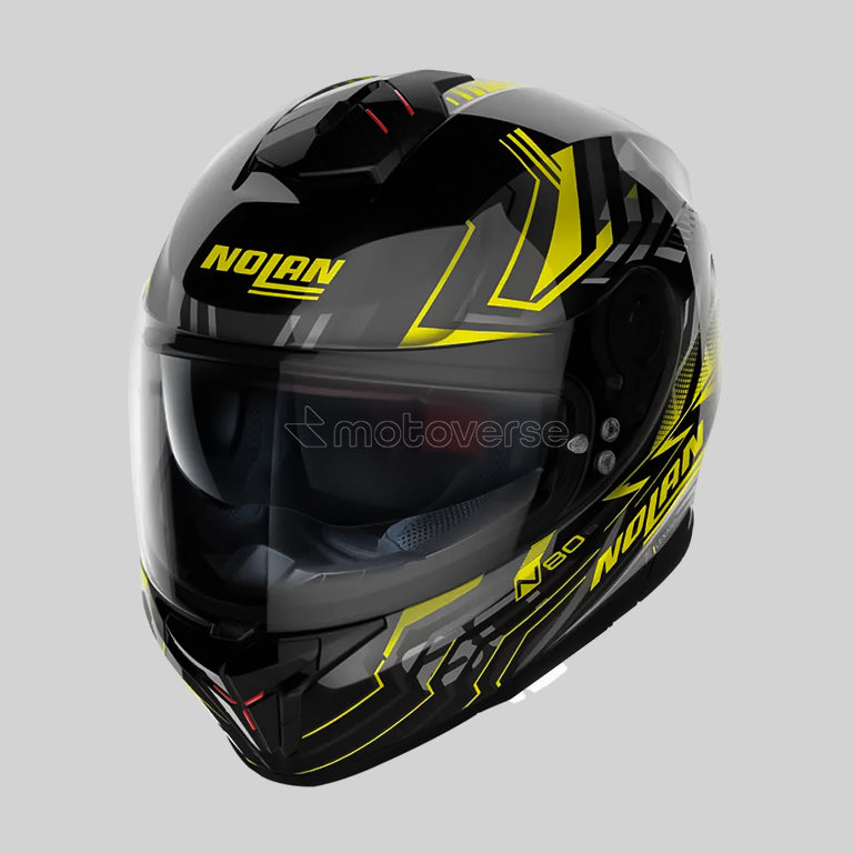 NOLAN N80-8 TURBOLENCE 078 GLOSSY BLACK FULL-FACE HELMET