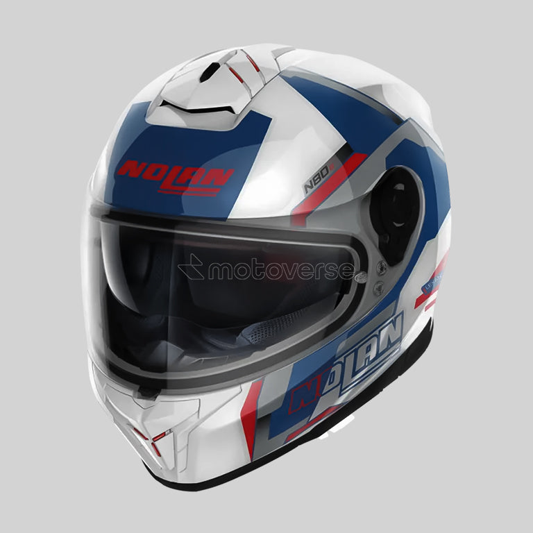 NOLAN N80-8 WANTED 075 METAL WHITE FULL-FACE HELMET