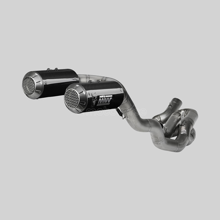 MIVV MK3 TITANIUM/CARBON FULL EXHAUST FOR DUCATI PANIGALE V4 - R.DU.0005.SM3C