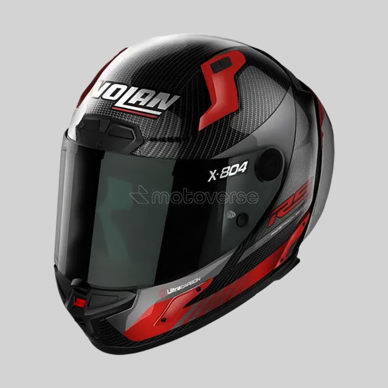 NOLAN X-804 RS ULTRA CARBON RED HOT LAP 013 FULL-FACE HELMET