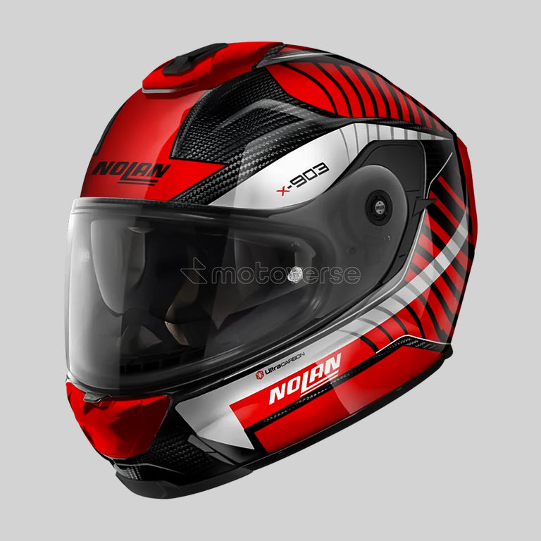 NOLAN X-903 ULTRA CARBON RED STARLIGHT 073 FULL-FACE HELMET