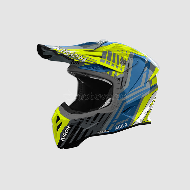 AIROH AVIATOR ACE 2 PROUD OFF-ROAD HELMET YELLOW GLOSS