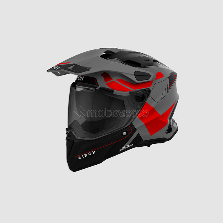 AIROH COMMANDER 2 REVEAL OFF-ROAD HELMET RED FLUO MATT