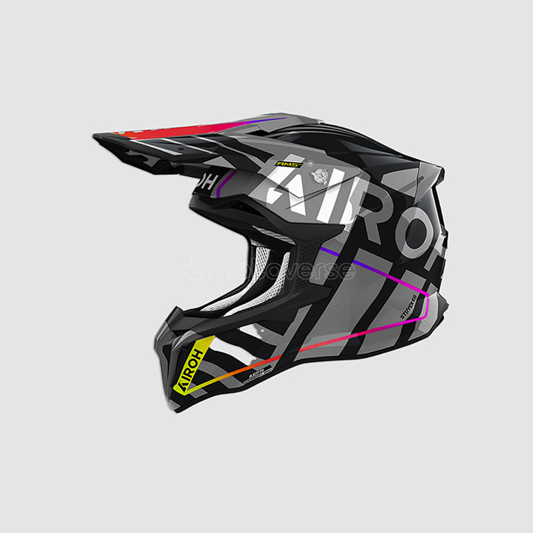 AIROH STRYCKER BRAVE OFF-ROAD HELMET GREY GLOSS