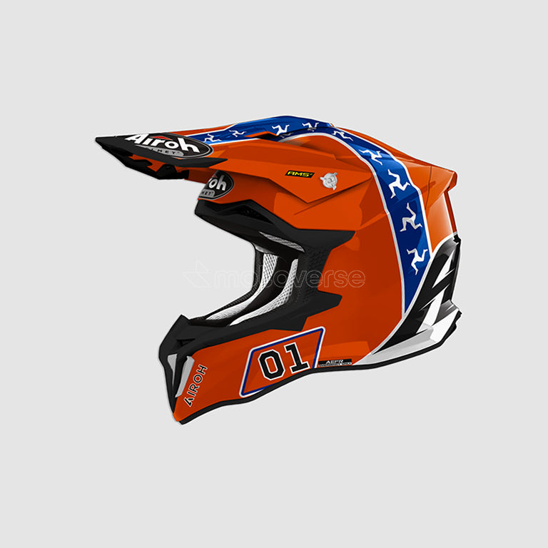 AIROH STRYCKER HAZZARD OFF-ROAD HELMET GLOSS