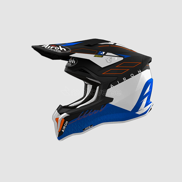 AIROH STRYCKER SKIN OFF-ROAD HELMET BLUE MATT