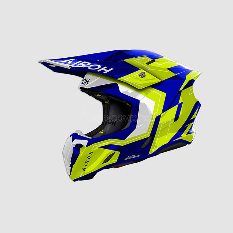 AIROH TWIST 3 DIZZY OFF-ROAD HELMET BLUE/YELLOW GLOSS