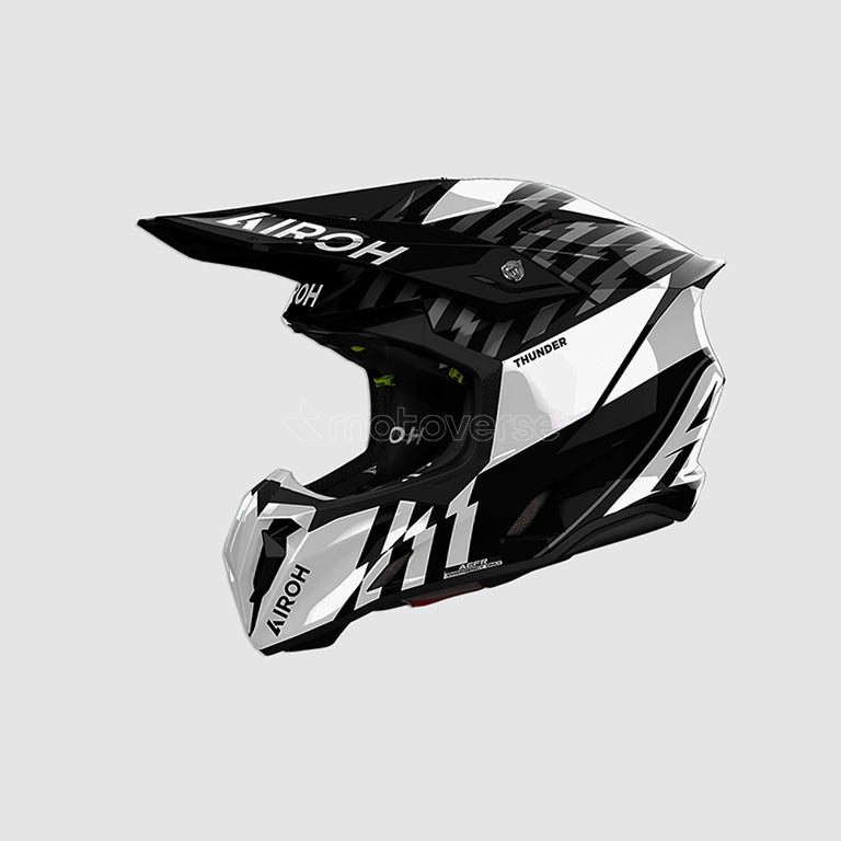 AIROH TWIST 3 THUNDER OFF-ROAD HELMET BLACK/WHITE GLOSS