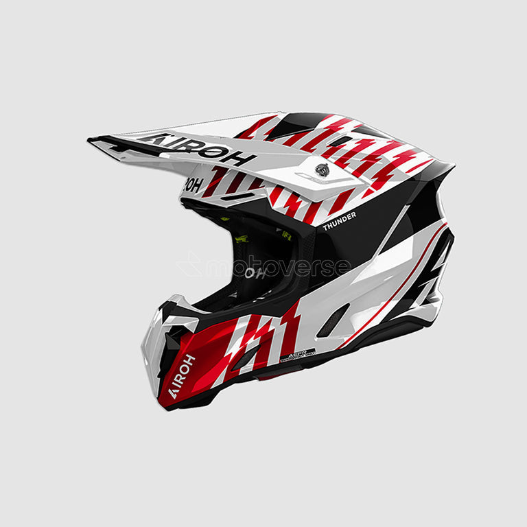 AIROH TWIST 3 THUNDER OFF-ROAD HELMET RED GLOSS