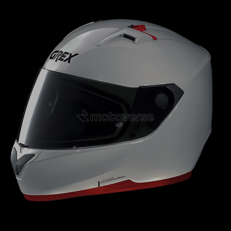 GREX MOTORBIKE HELMET FULL-FACE G6.2 K-SPORT 011 METAL WHITE